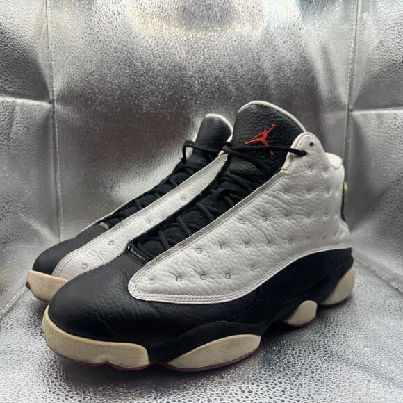 Size 10.5 Air Jordan 13 Retro 2013 He Got Game White Black Mens Shoes 309259-104 - Picture 6 of 11